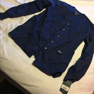 Cherokee Navy Blue Scrubs (top,bottoms,jacket)